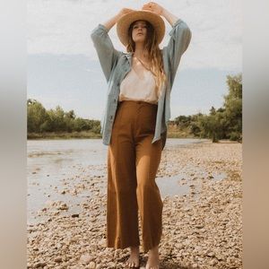 Esby Brown Bohemian Pants Size 6